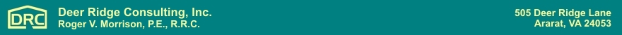 Deer Ridge Consulting, Inc.  Roger V. Morrison, PE, RRC